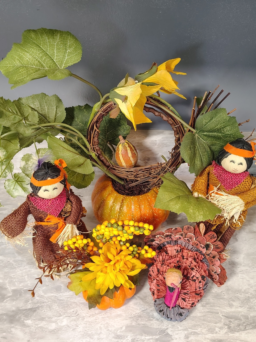 Fall Decor Lot Pumpkin Florals and More!